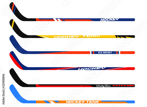 ice hockey jersey uniform template vector kit