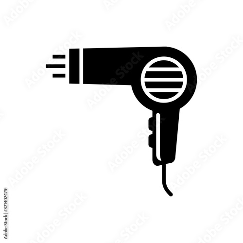 hair dryer icon vector design logo template EPS 10