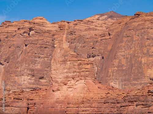 Finger rock geological strata outcrop at Winter Park Tantora Festival in Al Ula  Saudi Arabia