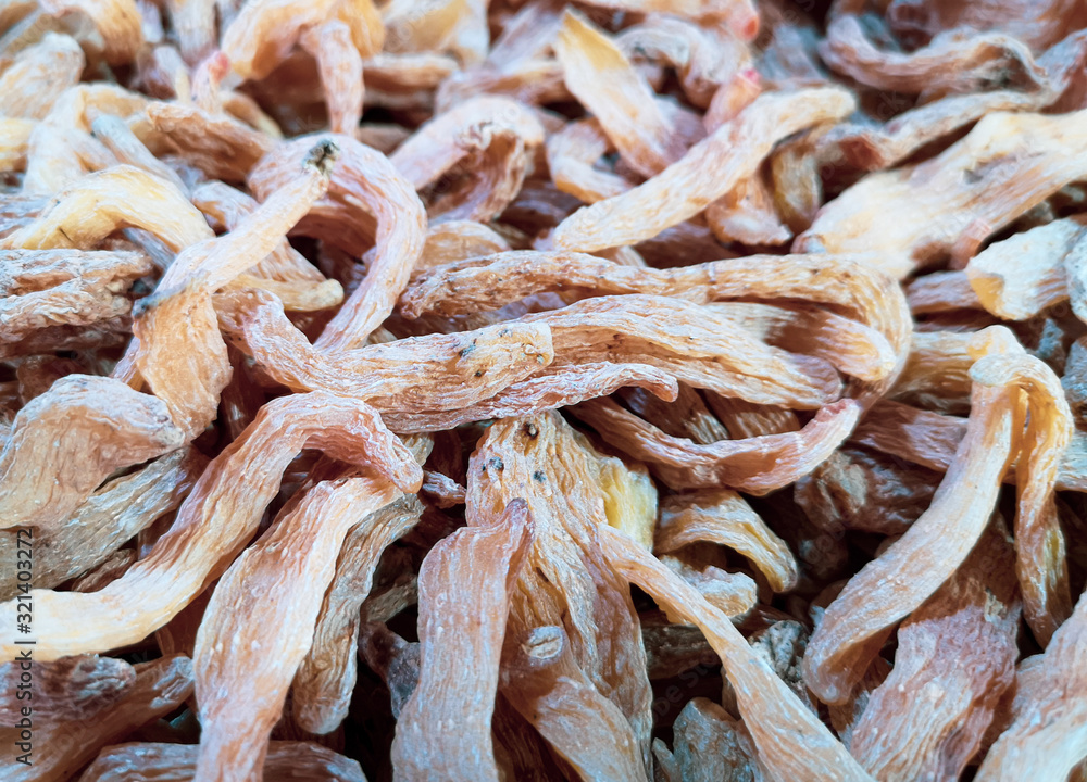 Dried root vegetables as a background Dried root vegetables as a background