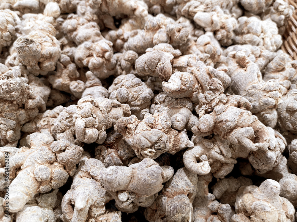 Dried root vegetables as a background Dried root vegetables as a background