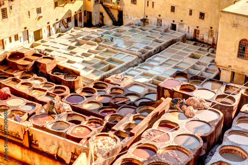 Tanneries in Fez, Morocco