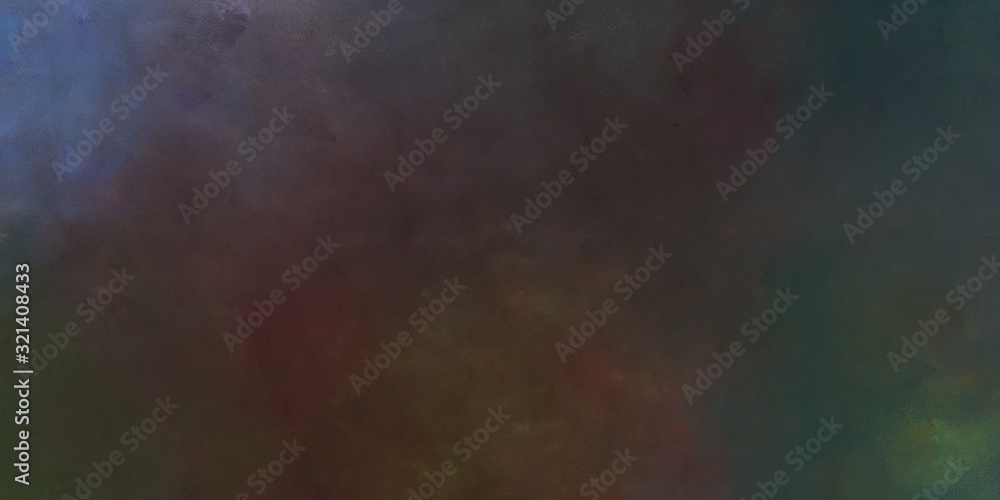 abstract painted artistic vintage horizontal background header with dark slate gray, dim gray and slate gray color