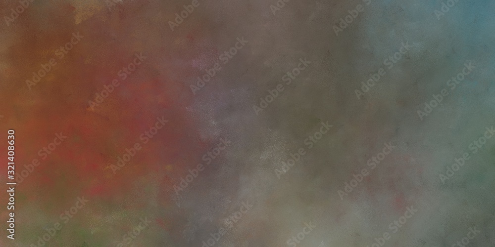abstract painted artistic grunge horizontal header with pastel brown, slate gray and saddle brown color