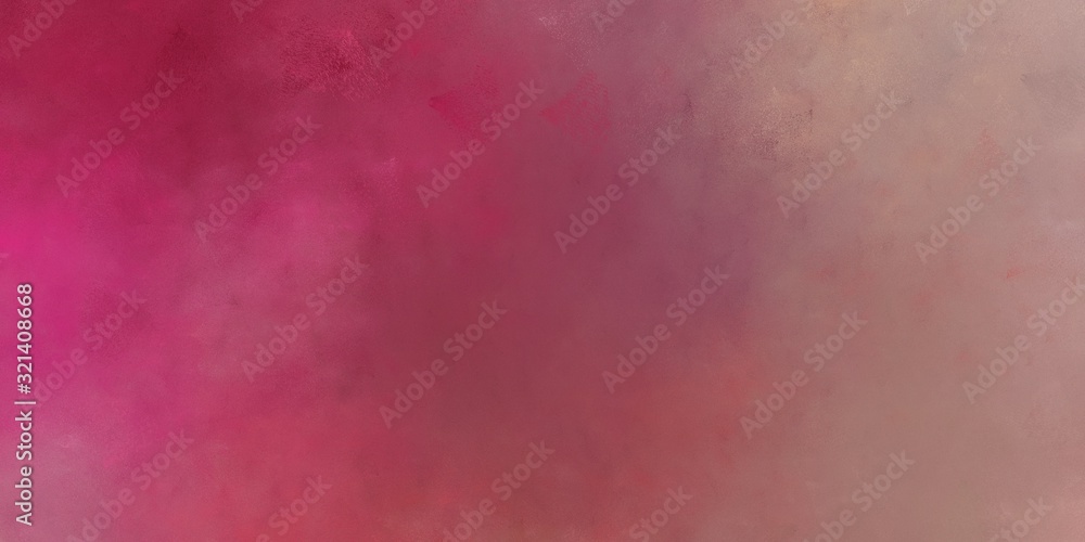 abstract painted artistic aged horizontal background with moderate red, rosy brown and dark moderate pink color