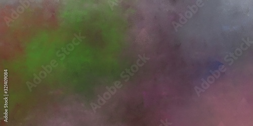 abstract painted artistic aged horizontal background with old mauve, dim gray and light slate gray color