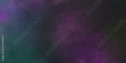 abstract painted artistic grunge horizontal texture with very dark violet, dark slate blue and old mauve color