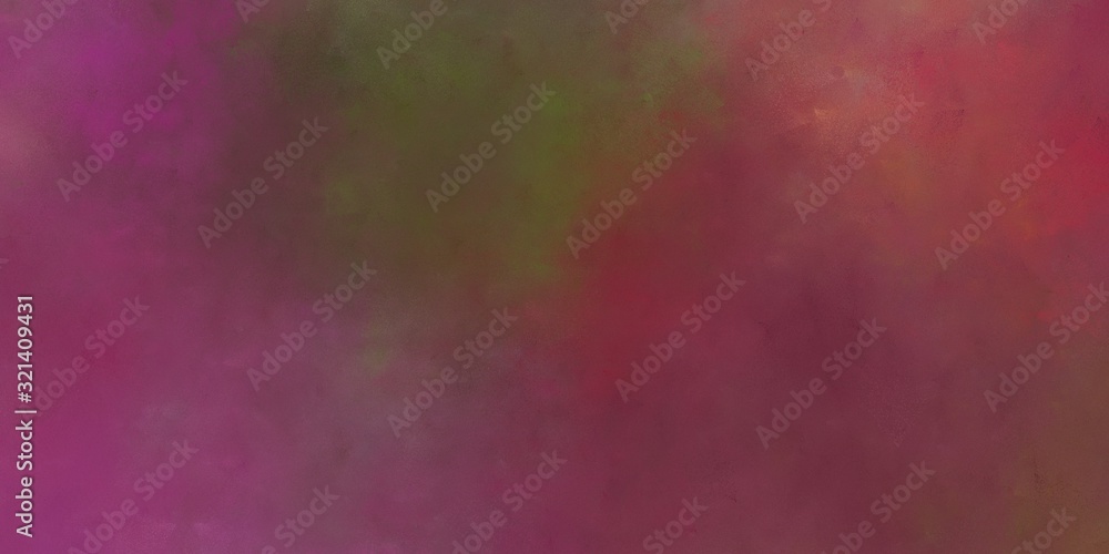 abstract painted artistic antique horizontal banner background  with old mauve, pastel brown and moderate red color