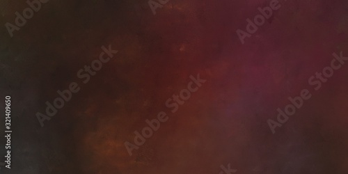abstract painted artistic retro horizontal background texture with very dark pink, old mauve and rosy brown color