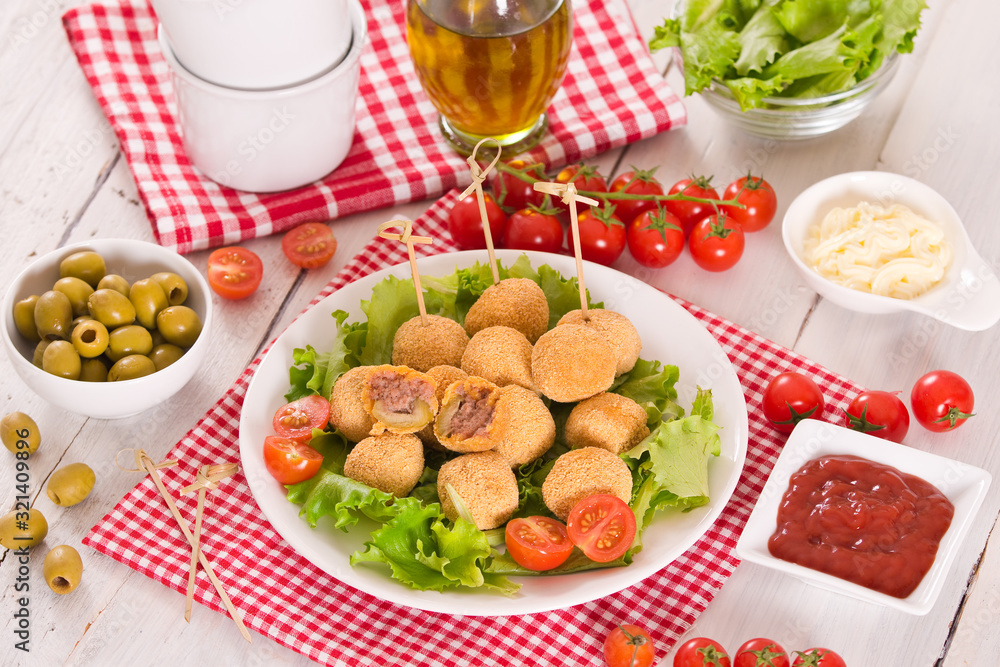 Ascoli stuffed olives. Ascoli stuffed olives.