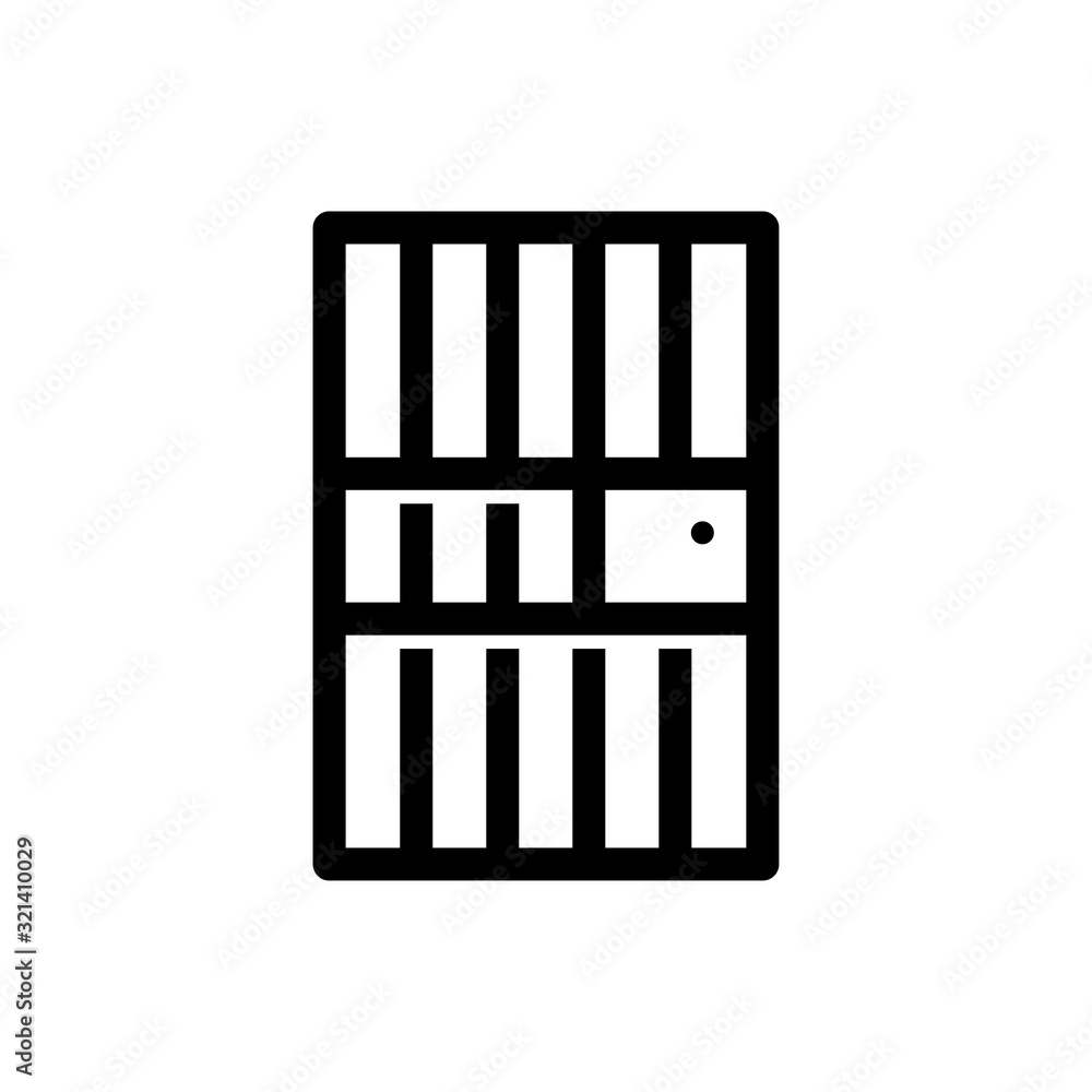 Jail icon trendy