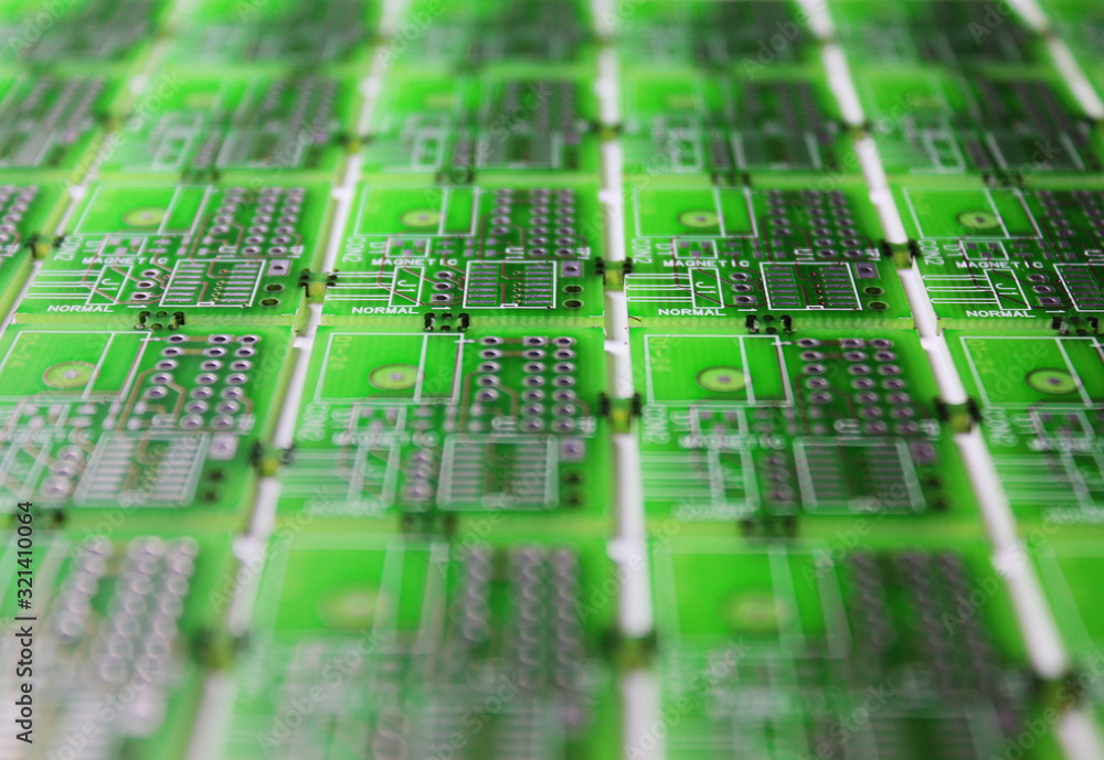 Closeup of electronic circuit board or PCB printed circuit board Closeup of electronic circuit board or PCB printed circuit board
