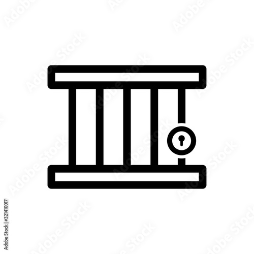 Jail icon trendy
