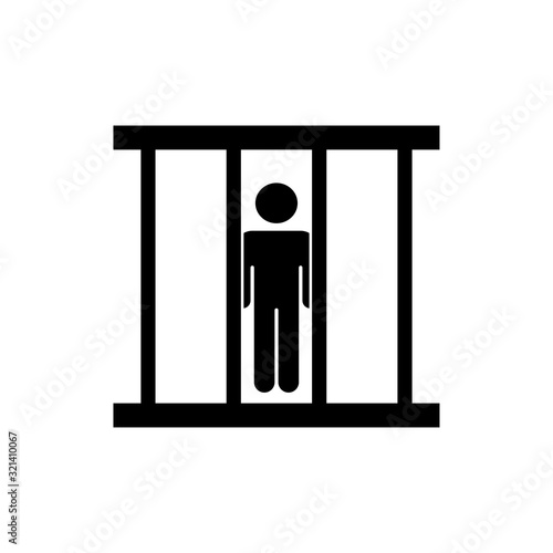 Jail icon trendy