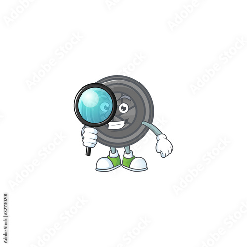 A famous of one eye camera lens Detective cartoon character design