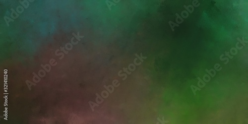 abstract painted artistic retro horizontal header background with dark slate gray, sea green and old mauve color