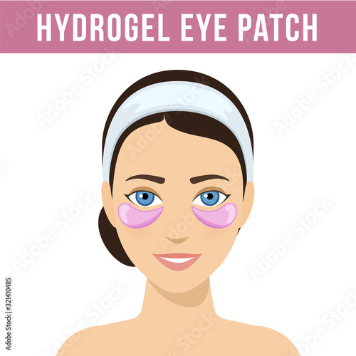 Fotografia Pink hydrogel eye patches