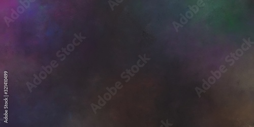 abstract painted artistic aged horizontal header with very dark violet, old mauve and dark slate gray color