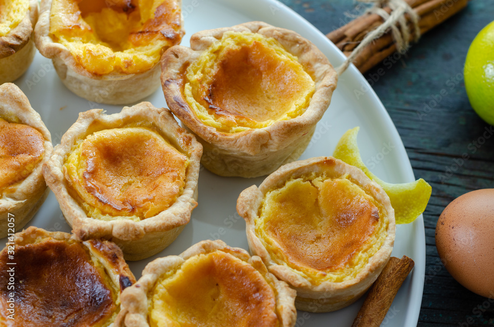 Portuguese egg tart pastry Pastel de nata