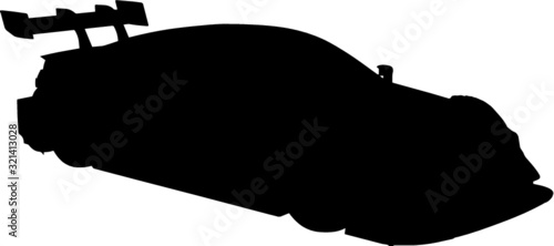 Vektor Vector Person Freisteller Auto Rennwagen Silhouette