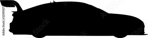 Vektor Vector Person Freisteller Auto Rennwagen Silhouette