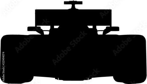 Vektor Vector Person Freisteller Auto Formel 1 Silhouette