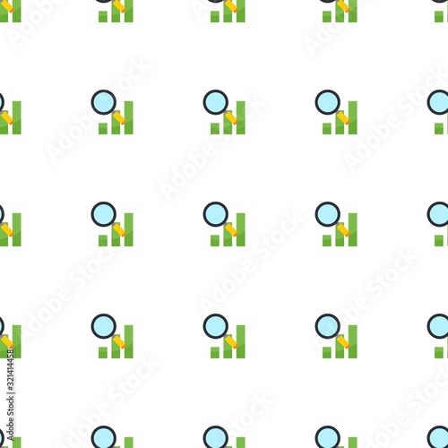 Semantic Analysis icon pattern seamless isolated on white background