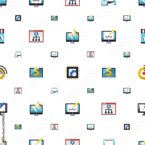 screen icons pattern seamless
