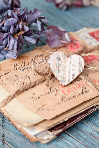 Nostalgic Still Life With Old Letters