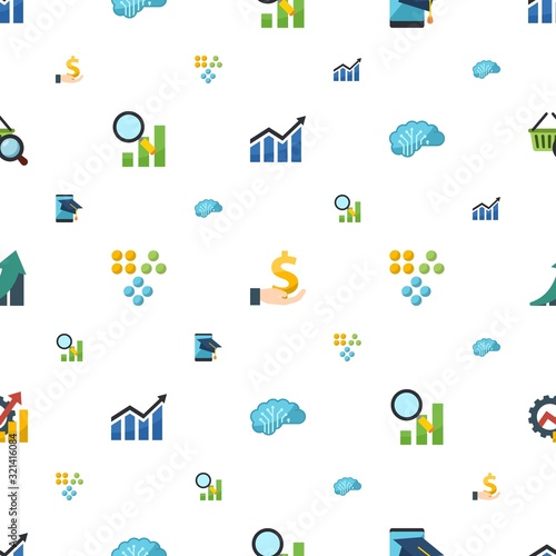 diagram icons pattern seamless