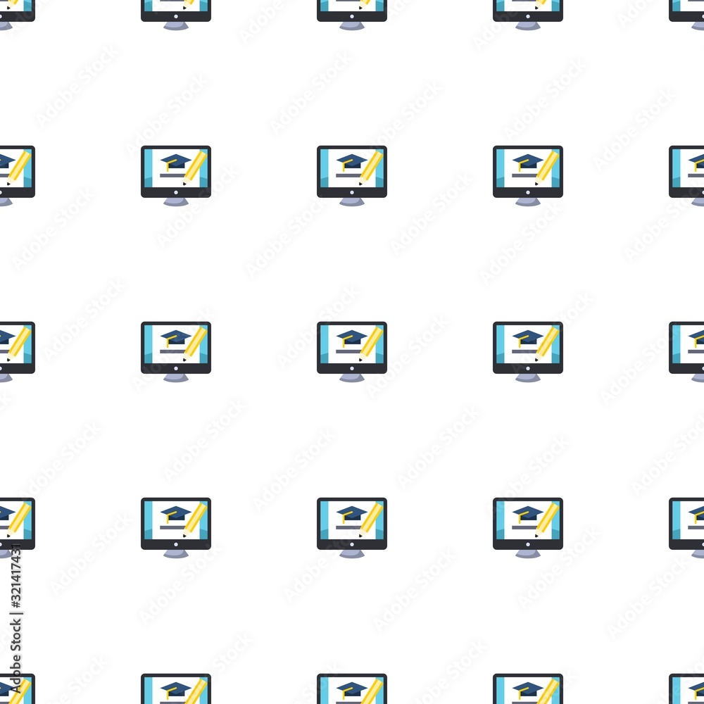 online business icon pattern seamless isolated on white background online business icon pattern seamless isolated on white background