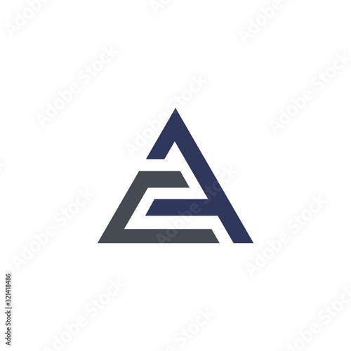 Initial letter ac or ca logo vector design templates