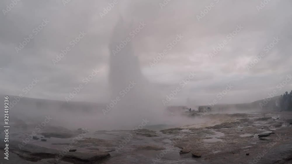 slow motion Geyser Geothermal Eruption slow motion Geyser Geothermal Eruption