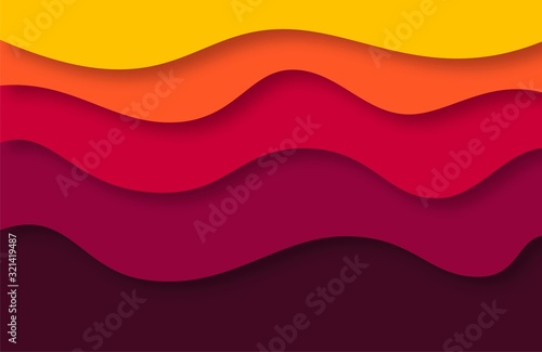 stylish colorful paper layers background