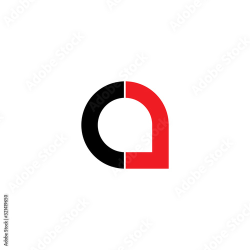 initial letter ac or ca logo vector design