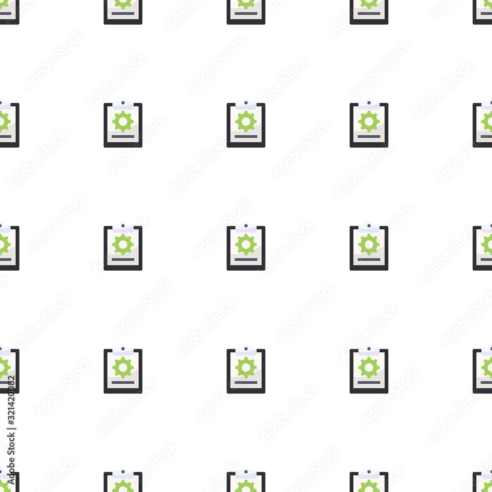 project icon pattern seamless isolated on white background