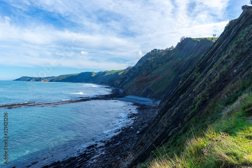 The flysch in Zumaia and the Cantabrian Sea