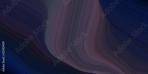 creative fluid artistic graphic with curvy background design with very dark blue, dim gray and old mauve color