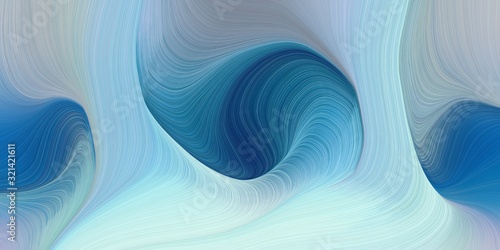 Fototapeta Naklejka Na Ścianę i Meble -  creative fluid artistic graphic with curvy background design with pastel blue, teal blue and steel blue color