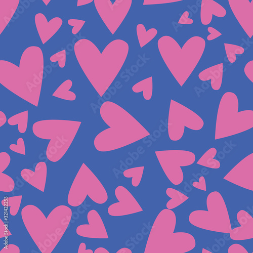 little hearts multi seamless pattern print background design