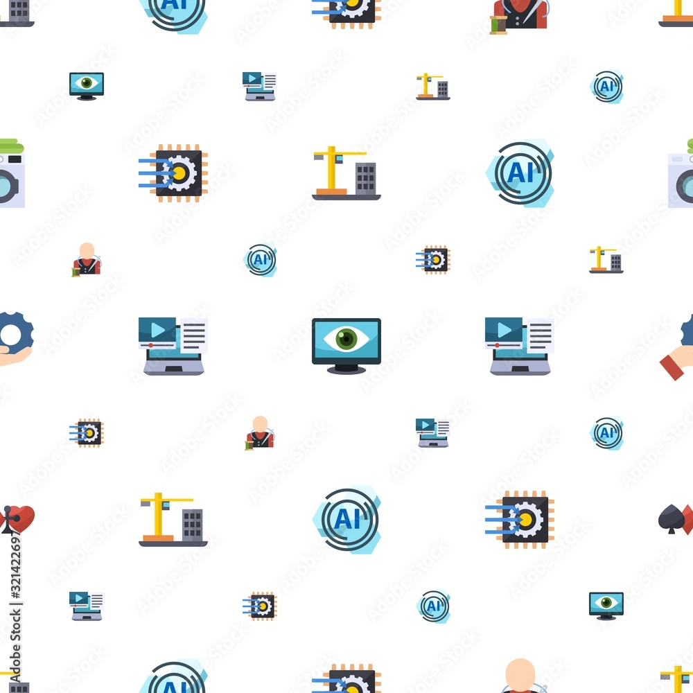 machine icons pattern seamless machine icons pattern seamless