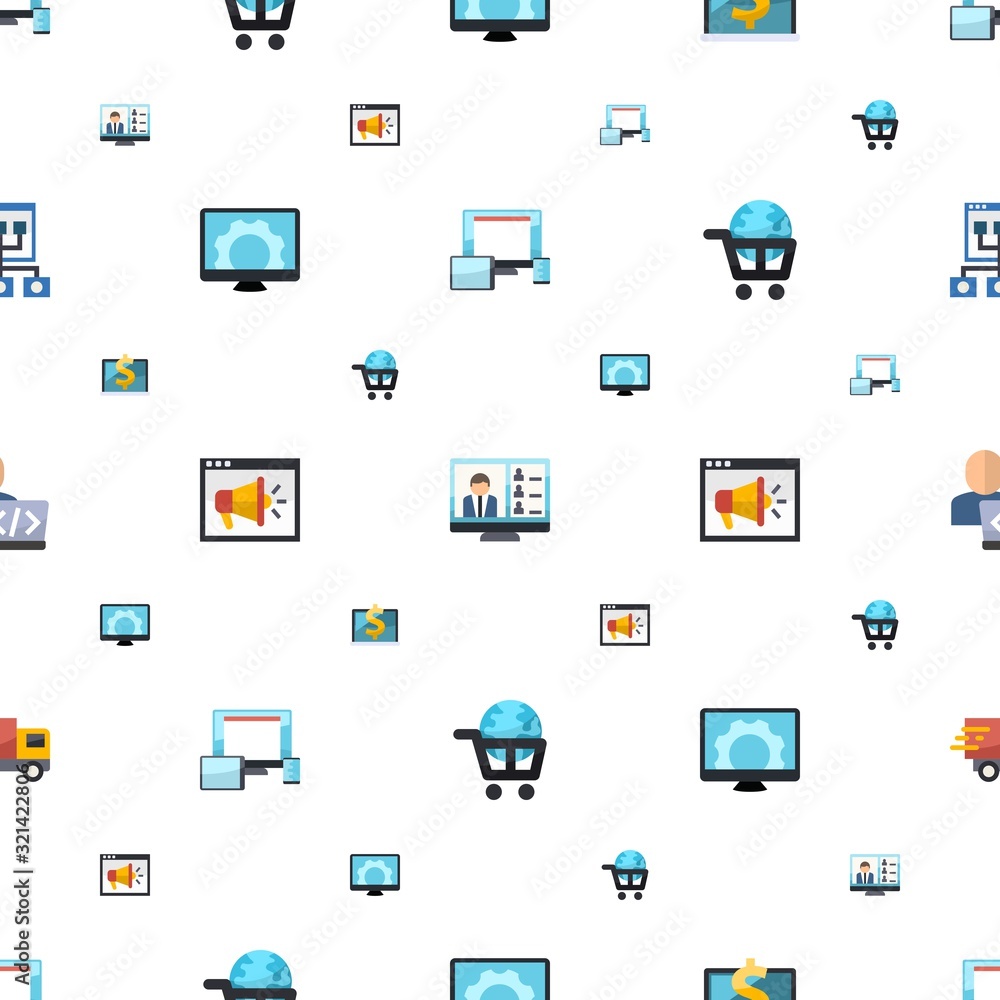laptop icons pattern seamless laptop icons pattern seamless