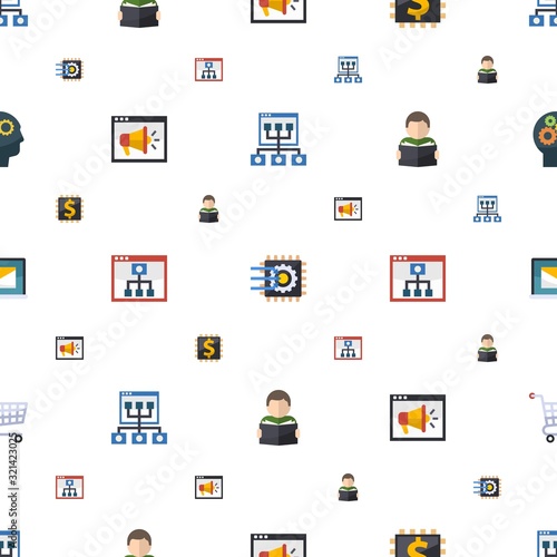 learning icons pattern seamless