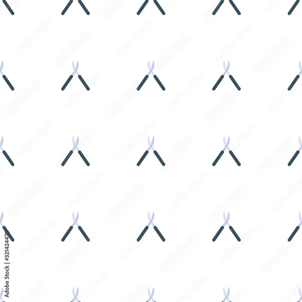 Gardening scissors icon pattern seamless isolated on white background Gardening scissors icon pattern seamless isolated on white background