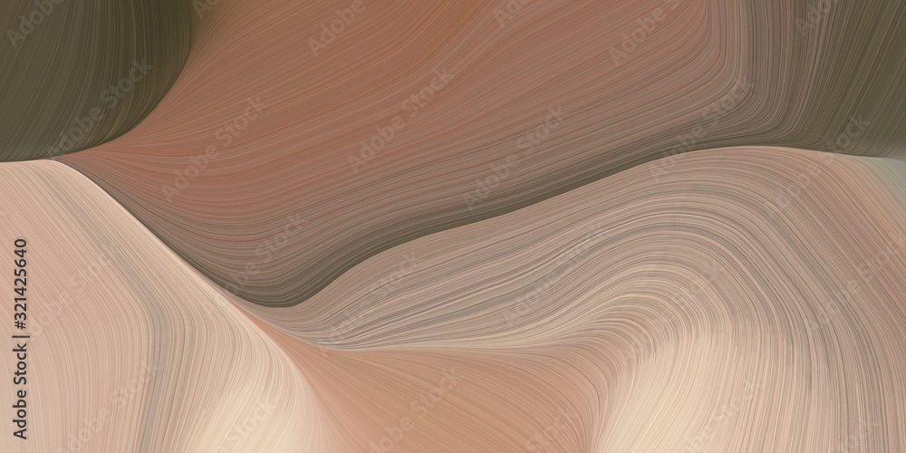 creative fluid artistic graphic with modern curvy waves background illustration with gray gray, dark olive green and tan color creative fluid artistic graphic with modern curvy waves background illustration with gray gray, dark olive green and tan color