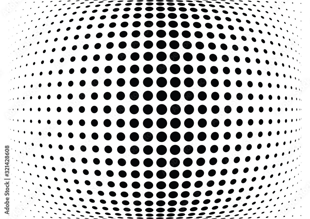 Abstract halftone wave dotted background. Futuristic grunge pattern, dot, circles.  Vector modern optical pop art texture for posters, sites, business cards, cover, labels mock-up, stickers layout