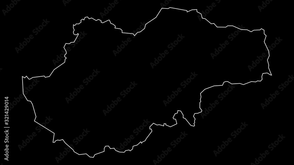 Jambi Indonesia province map outline animation Jambi Indonesia province map outline animation