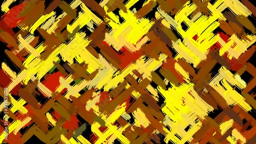 Modern stylish texture painting. Abstraction. Large brush strokes with oil pa...