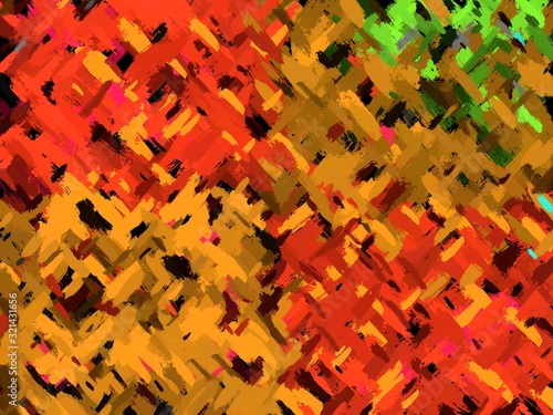 Modern stylish texture painting. Abstraction. Large brush strokes with oil pa...