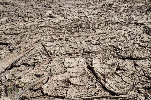 Dry rice fields and soil were destroyed during the dry season.